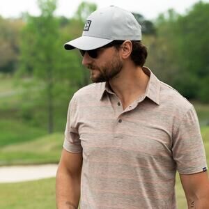 Fish Hippie Polo Shirt Mens Stretch Performance Golf Casual Large